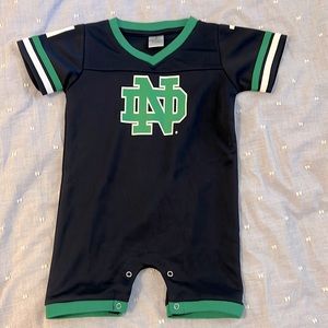 Toddler ND romper. 12-18 months. Notre dame